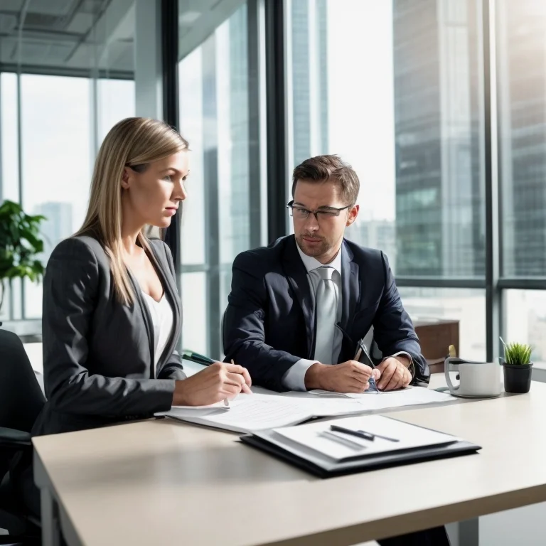 Agent speaking with legal advisor over phone